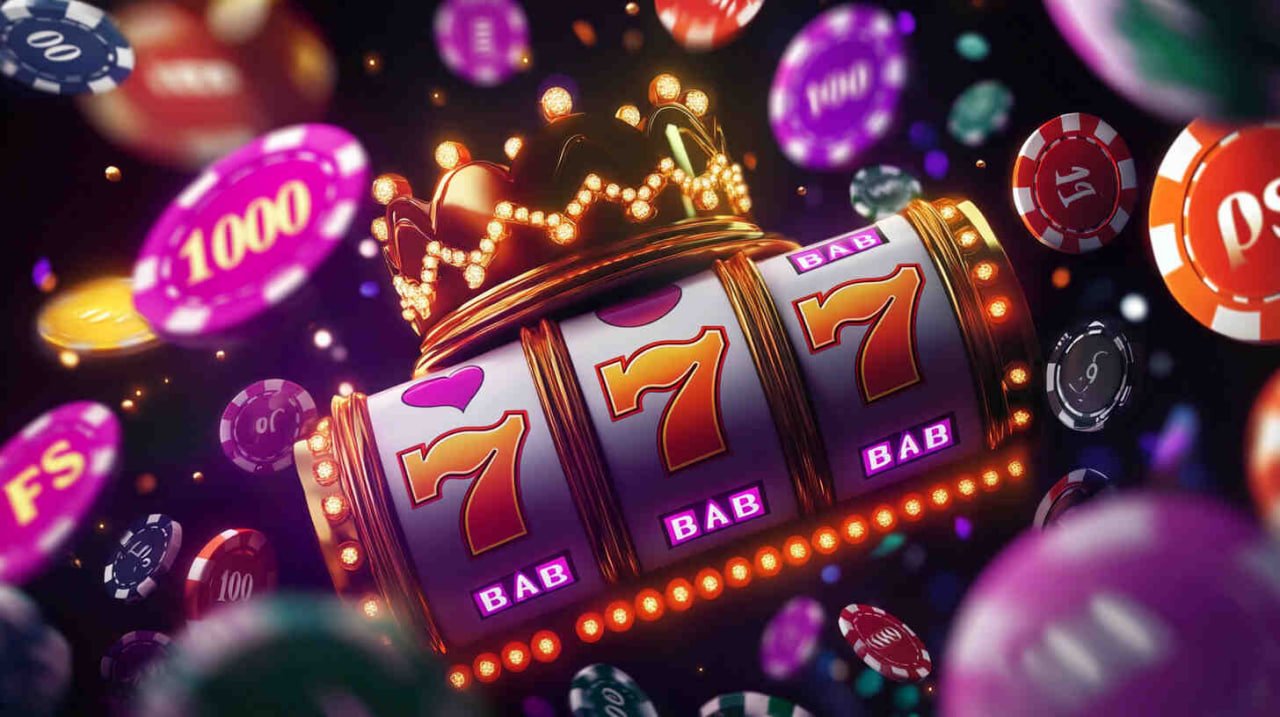 Antarmuka permainan Galactic Gems di aplikasi mobile jp spin menampilkan gulungan batu mulia dan latar belakang galaksi